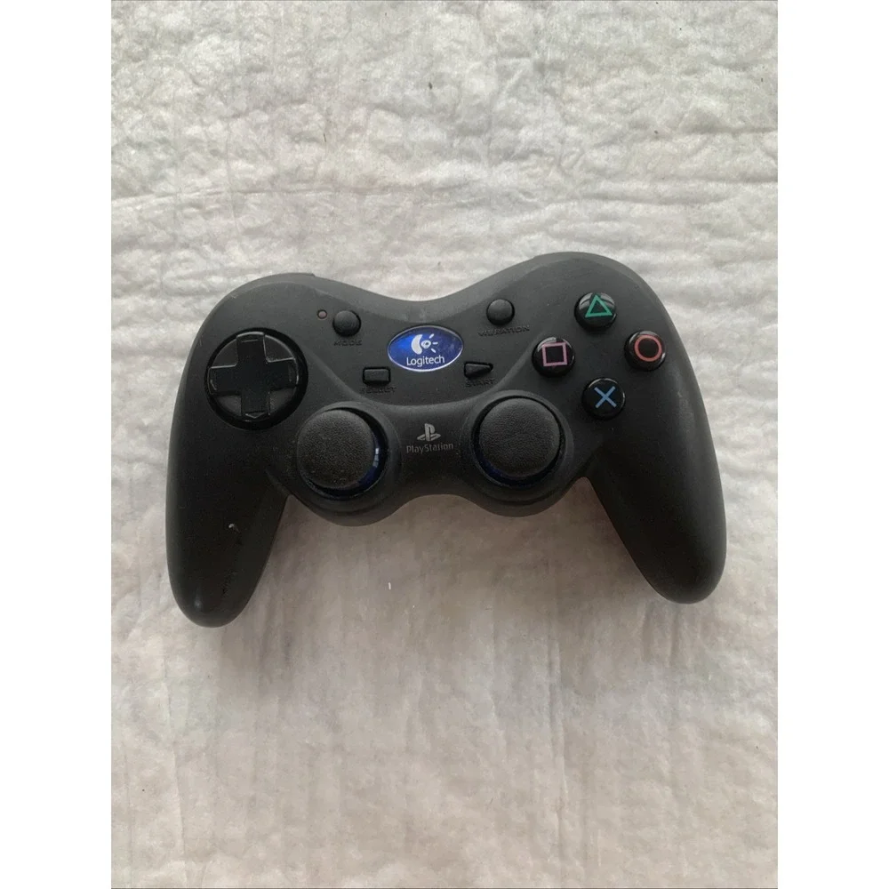 Logitech Cordless Action Controller PS2 Wireless Black Untested